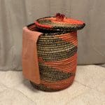 Marokkaanse mand met oranje en zwarte moenster 60 cm 3