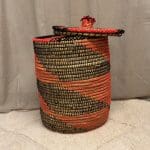 Marokkaanse mand met oranje en zwarte moenster 60 cm 4