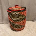 Marokkaanse mand met oranje en zwarte moenster 60 cm 5