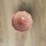 Prachtige Marokkaanse keramieken kommen met het traditionele Marokkaanse patroon in oranje. 20 cm in diameter en handgemaakt in Marokko.