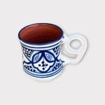 Marokkanischer Becher mit Augenhenkel dunkelblau