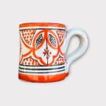 Marokkanischer Becher mit Henkel orange
