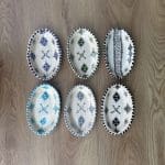 Moroccan ceramic oval dishes multiple colors