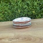 Moroccan ceramic oval dishes multiple colors side