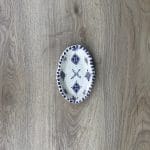 Moroccan ceramic oval dishes purple