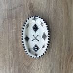 Moroccan ceramic oval dishes black 1