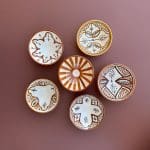 Bols marocains 12 cm nuances marron