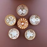 Bols marocains 12 cm nuances marron