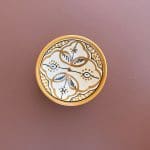 Marokkaanse kommen 12 cm oker Marokkaanse kommen 12 cm oker