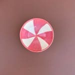 Marokkaanse kommen 10 cm gestreept roze