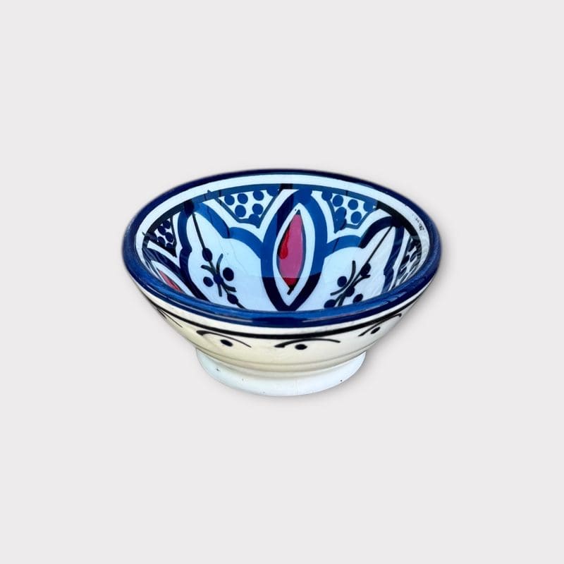 Marockanska små keramikskålar 8,5 cm blå sida 1