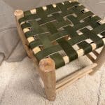 green leather stool 6
