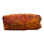 Coussin de sol _AMOUD dans les tons rouge brûlé et orange