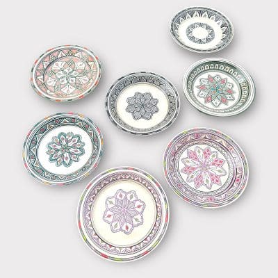 Marokkaanse couscousschaal - 48 cm - meerdere kleuren