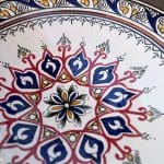 Marokkaanse keramische schaal 42 cm blaa-artist-4