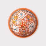 Marokkanische Schale, 18 cm, orange, 1 Marokkanische Schale 18 cm - orange