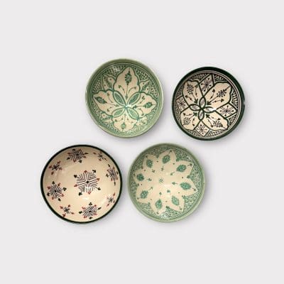 Kommen 18 cm - groene tinten