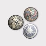 Marokkaanse kommen_18 cm_zwart, paars en multi