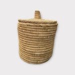 Moroccan basket in natural wicker