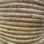 Moroccan basket in natural wicker