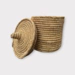 Moroccan basket in natural wicker
