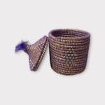 Panier marocain violet 3