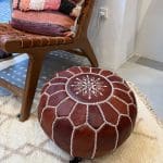 konjakkfarget puff i miniversjon