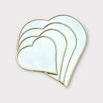 Miroirs marocains en laiton en forme de cœur - disponibles en 4 tailles