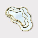 Miroir marocain en laiton en forme de nuage