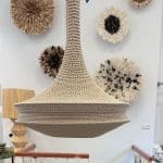 moroccan crochet lamp_beige_L