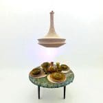 moroccan crochet lamp_beige_L