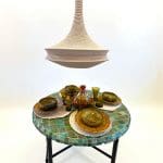 moroccan crochet lamp_beige_L