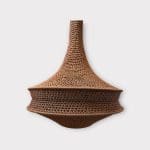 Moroccan crocheted lamp rust colored in size L