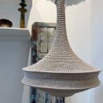 moroccan crochet lamp_beige_L
