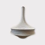 Moroccan crochet lamp in beige L