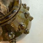 vase rond en jaune taméroute H26 cm Oe25 cm_2