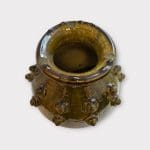 vase rond en jaune taméroute H26 cm Oe25 cm_8