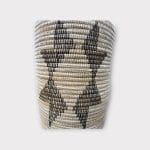 large basket with Moroccan star pattern