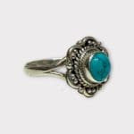 Ring med turkis stein Fleur