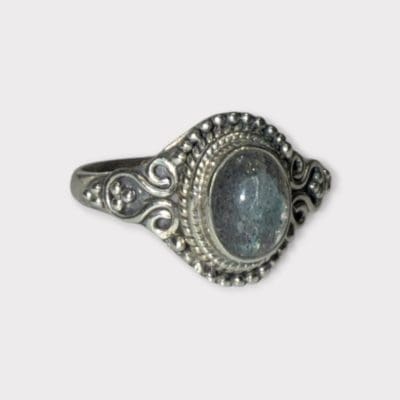 Silver shadow ring