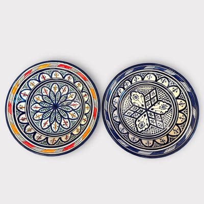 couscousretter i blå toner