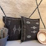 Deep mocca brown colored cactus silk pillowcases.