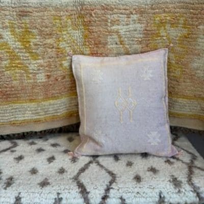 cactus zijden kussen roze