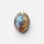 smuk sølv ring, rund i formen med smukke sølvmønstre.