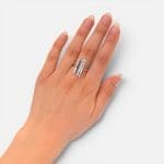Unique handmade silver ring with motif.