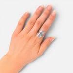 Unique handmade silver ring with motif.