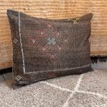 brunt kaktussilkepudebetræk der mpler 55x66cm