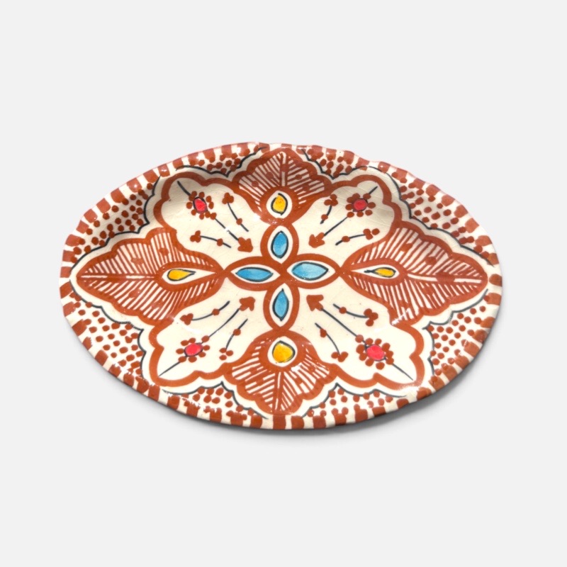 takket fad, BRUN, 20 cm.