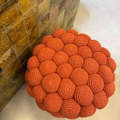 GALET puf/skammel i Terracotta