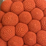 GALET puf/skammel i Terracotta